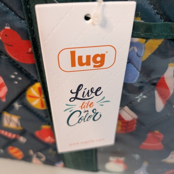 Lug Gallop Collapsible Carry-all Tote Retro Christmas Ornament NWT - Picture 8 of 14